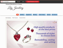 Tablet Screenshot of lilyjewellery.com